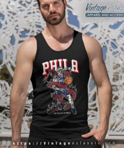 For The Love Of Philly Snake Philadelphia 76ers Tank Top Racerback