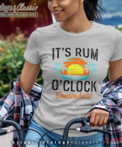 Funny Beach Rum Drinking Women TShirt