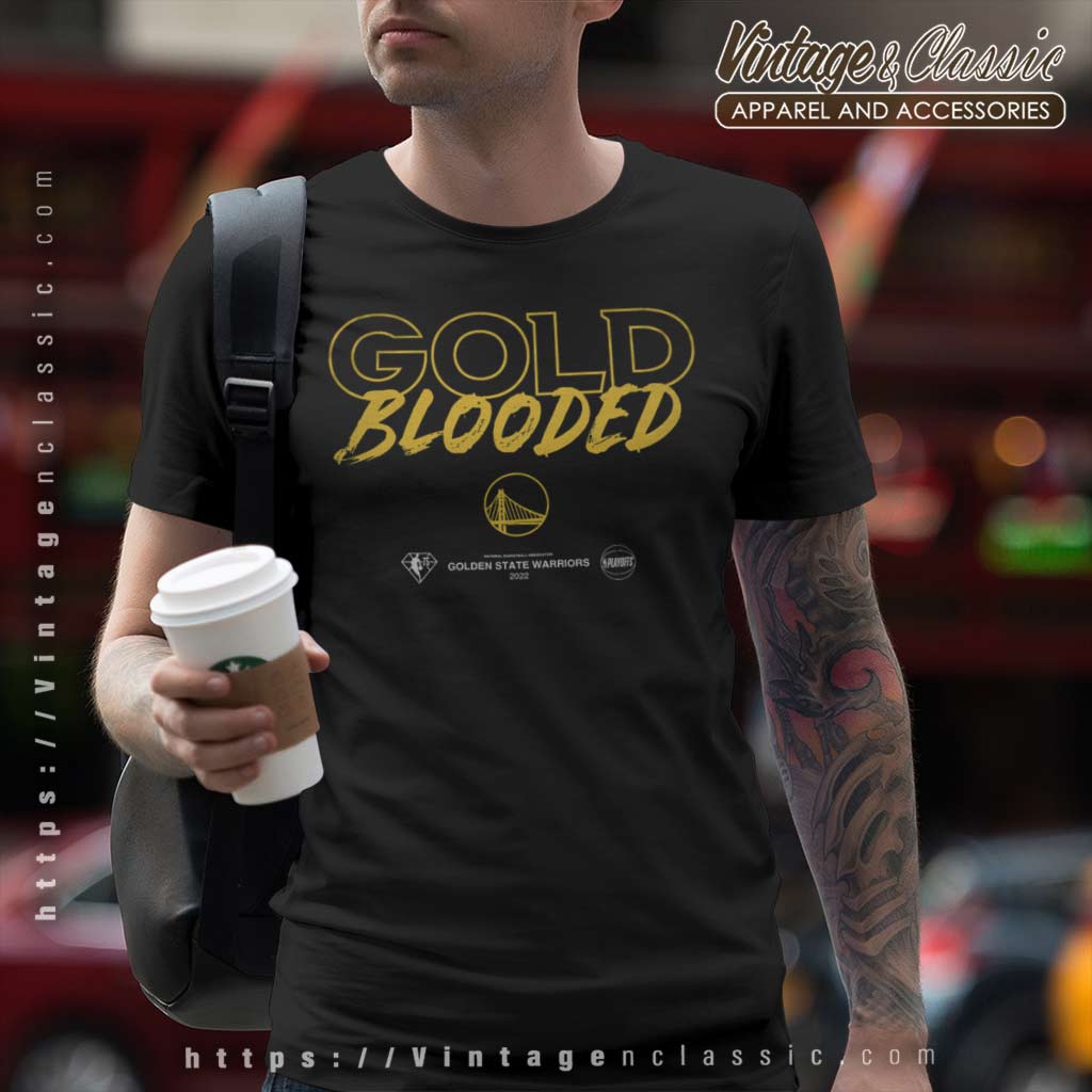 Golden State Warriors gold blooded 2022 playoffs shirt, hoodie, sweater and  v-neck t-shirt