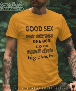 Good Sex No Stress One Boo Men T Shirt
