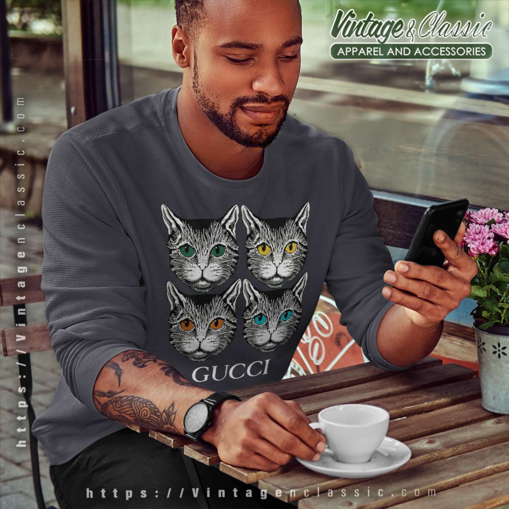 Gucci 4 Mystic Cat Inspired Shirt - Vintagenclassic Tee
