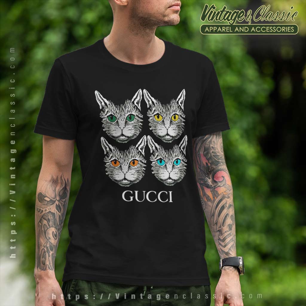 Gucci 4 Mystic Cat Inspired Shirt High-Quality Brand