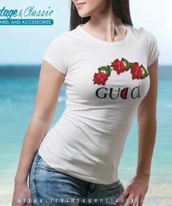 Gucci And Roses Women TShirt