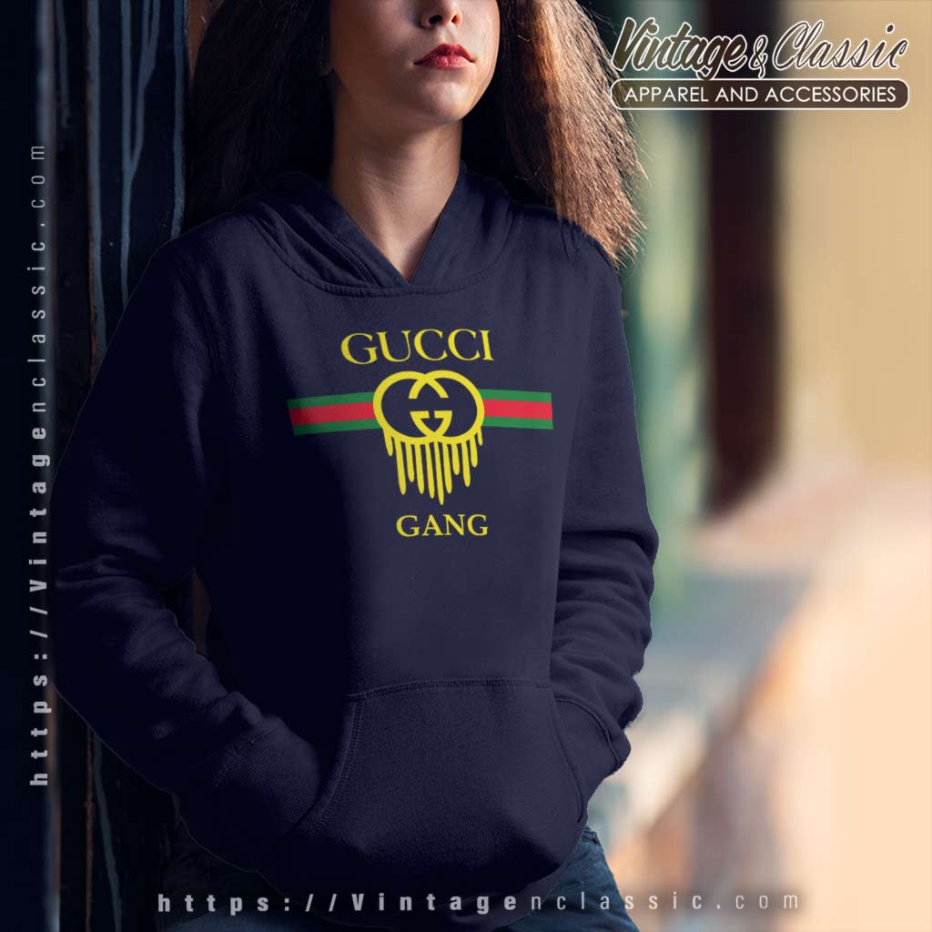 Mispend Mekanisk Begge Luxury Gucci Gang Lil Pump shirt, Gucci Gang Melting Logo Shirt -  High-Quality Printed Brand
