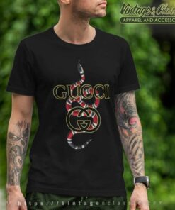 Gucci King Snake Logo T Shirt