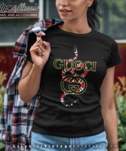 Gucci King Snake Logo Women TShirt