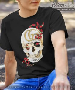 Gucci Skull With Snake And Bee Luxury T Shirt