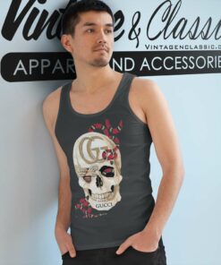 Gucci Skull With Snake And Bee Luxury Tank Top Racerback