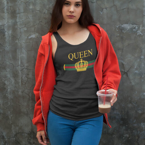 Gucci Style Vintage Queen Crown Luxury Gucci Girls shirt