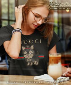 Gucci X Yorkshire Terrier Shirt Women TShirt