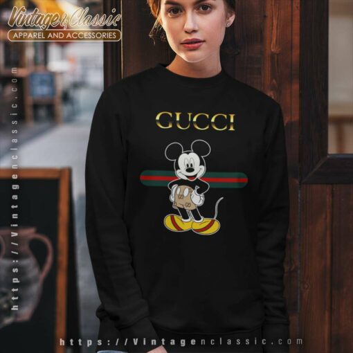 Happy Mickey Mouse With Gucci Shirt