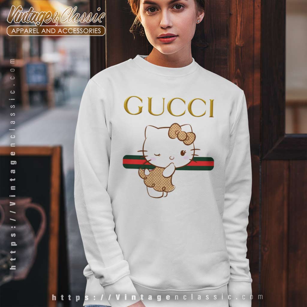 Shirt, Hello X Gucci Shirt High-Quality Printed Brand