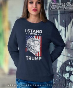 I Stand With Trump Flag Sweetshirt