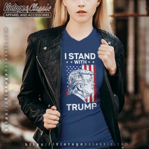I Stand With Trump Flag Shirt