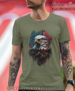 Independence Day Shirt Bald Eagle American Flag T Shirt