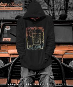 Let The Evening Be Gin Retro Hoodie