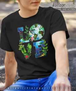 Love Earth Shirt, Earth Day Floral Tshirt