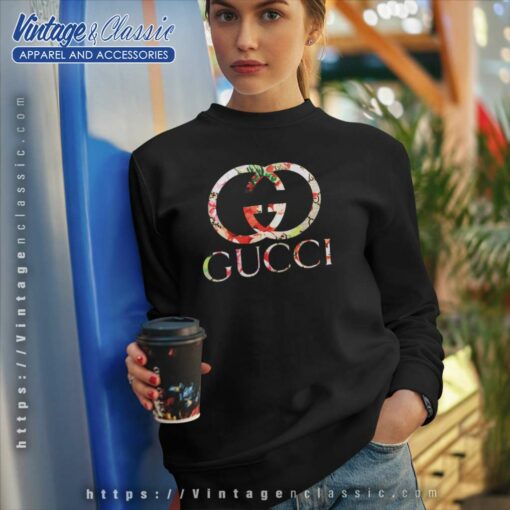 Luxury Gucci Floral Logo Shirt