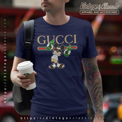 Mickey Love Beer And Gucci Shirt