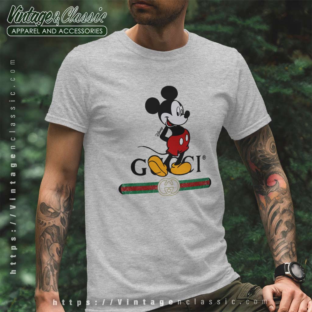 Mickey And Minnie Mouse Gucci Tshirt Womens, Cheap Gucci Tshirt