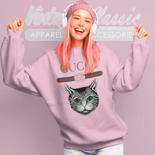 Mystic Cat With Gucci Logo Shirt