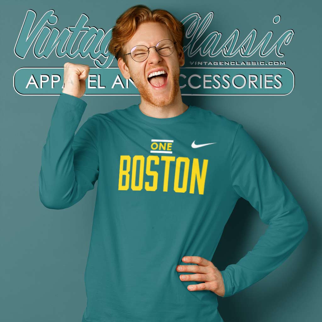 Celtics rock 'One Boston' warmups for Saturday's playoff opener in honor of  Boston Marathon bombing anniversary