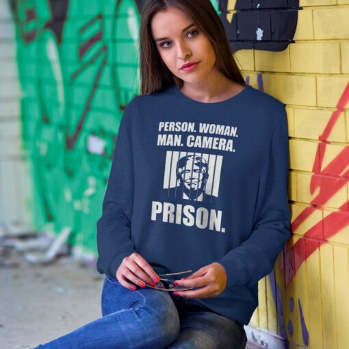Person Woman Man Camera Prison Shirt