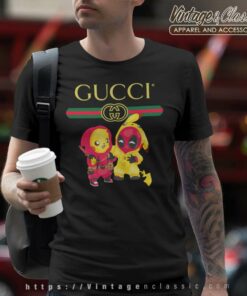 Pikachu And Deadpool Gucci T Shirt