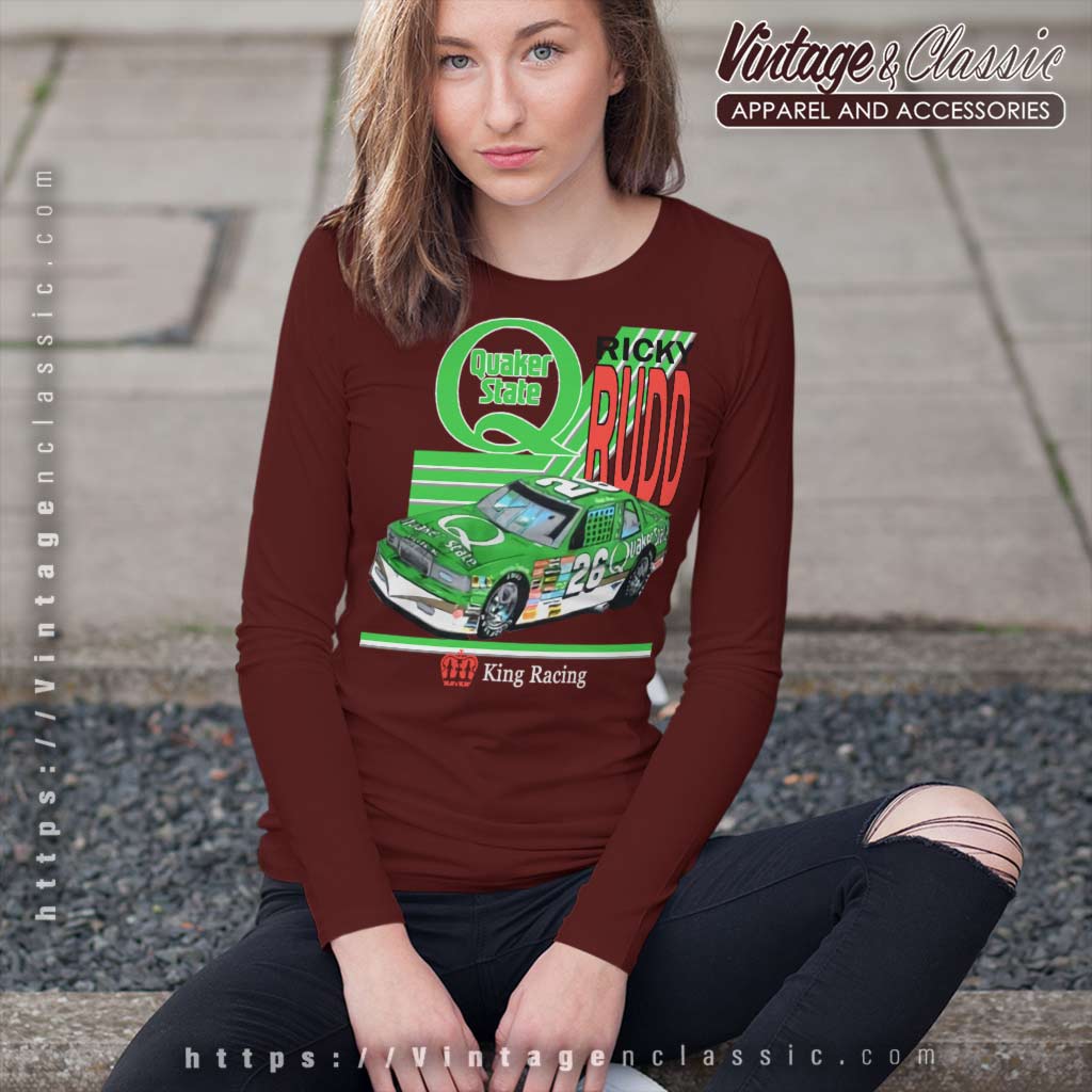 Ricky Rudd Quaker State Shirt, Nascar King Racing - Vintagenclassic Tee