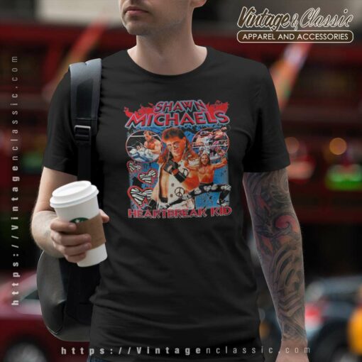 Shawn Michaels 90s Vintage Retro Shirt, Heartbreak Kid Wwf Tshirt
