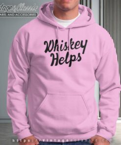 Solid Threads Whiskey Helps Hoodie