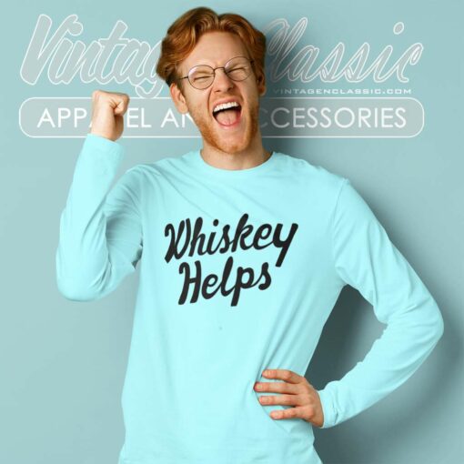 Solid Threads Whiskey Helps Shirt