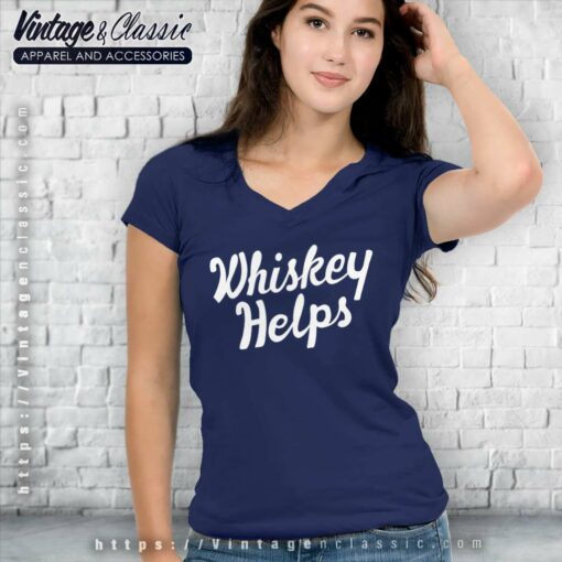 Solid Threads Whiskey Helps Shirt