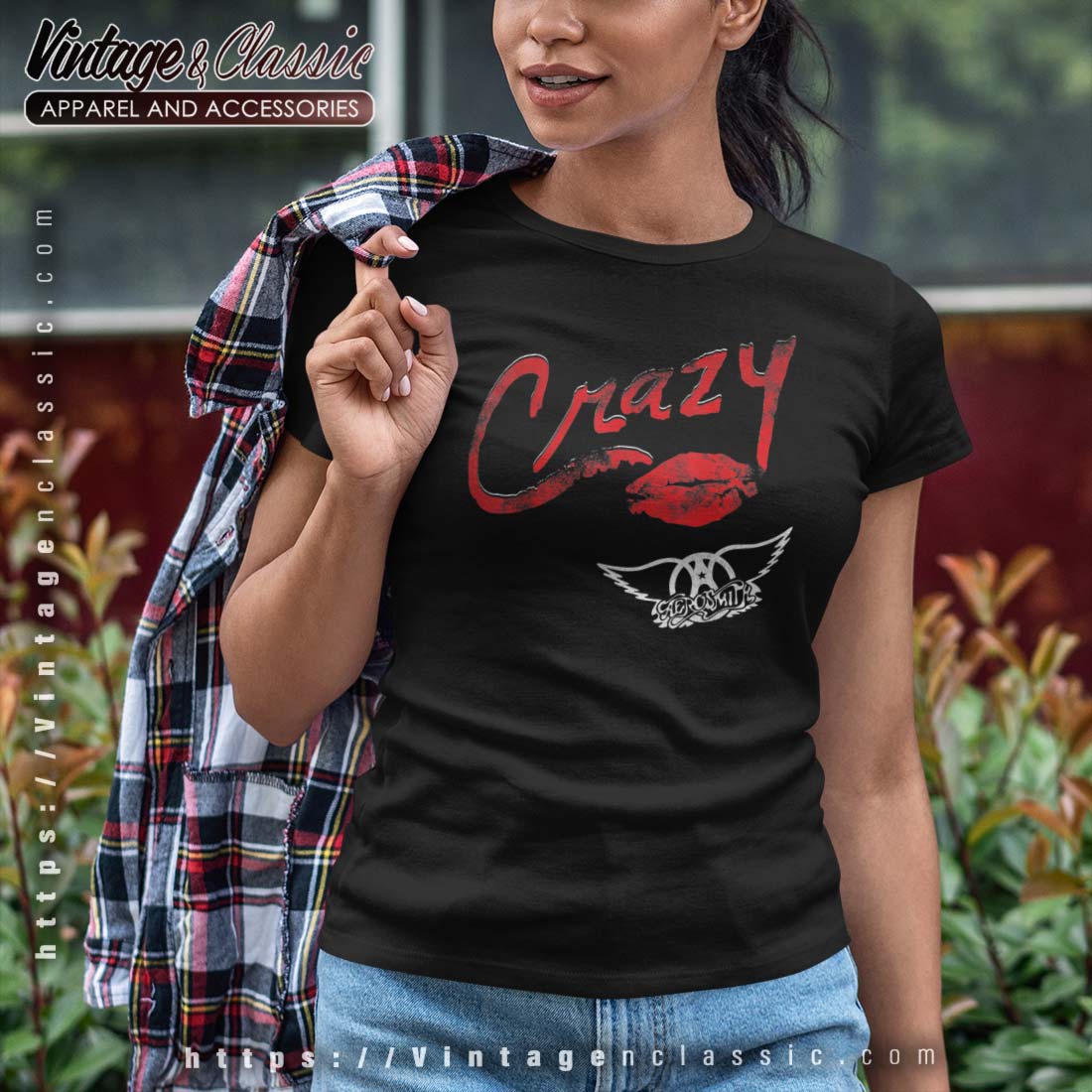  Aerosmith - Crazy Lyric T-Shirt : Clothing, Shoes
