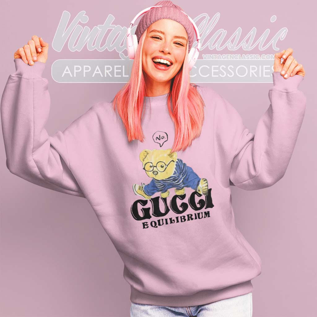 Gucci Guccy Teddy Bear Pink Sweatshirt, Men's (Size Large)