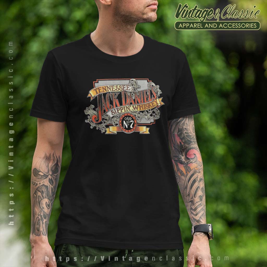 Tennessee Jack Daniels Sipping Whiskey Shirt - Vintagenclassic Tee