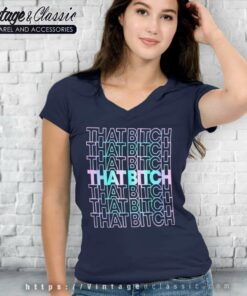 That Bitch Galaxy Font Lizzo Shirt V Neck TShirt