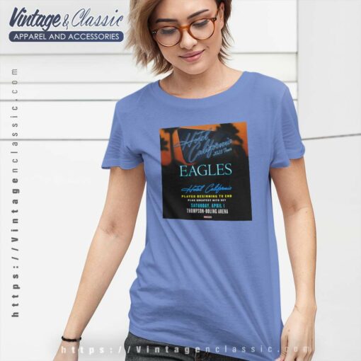 The Eagles Hotel California Concert Shirt. 2023 US Tour Poster Tshirt