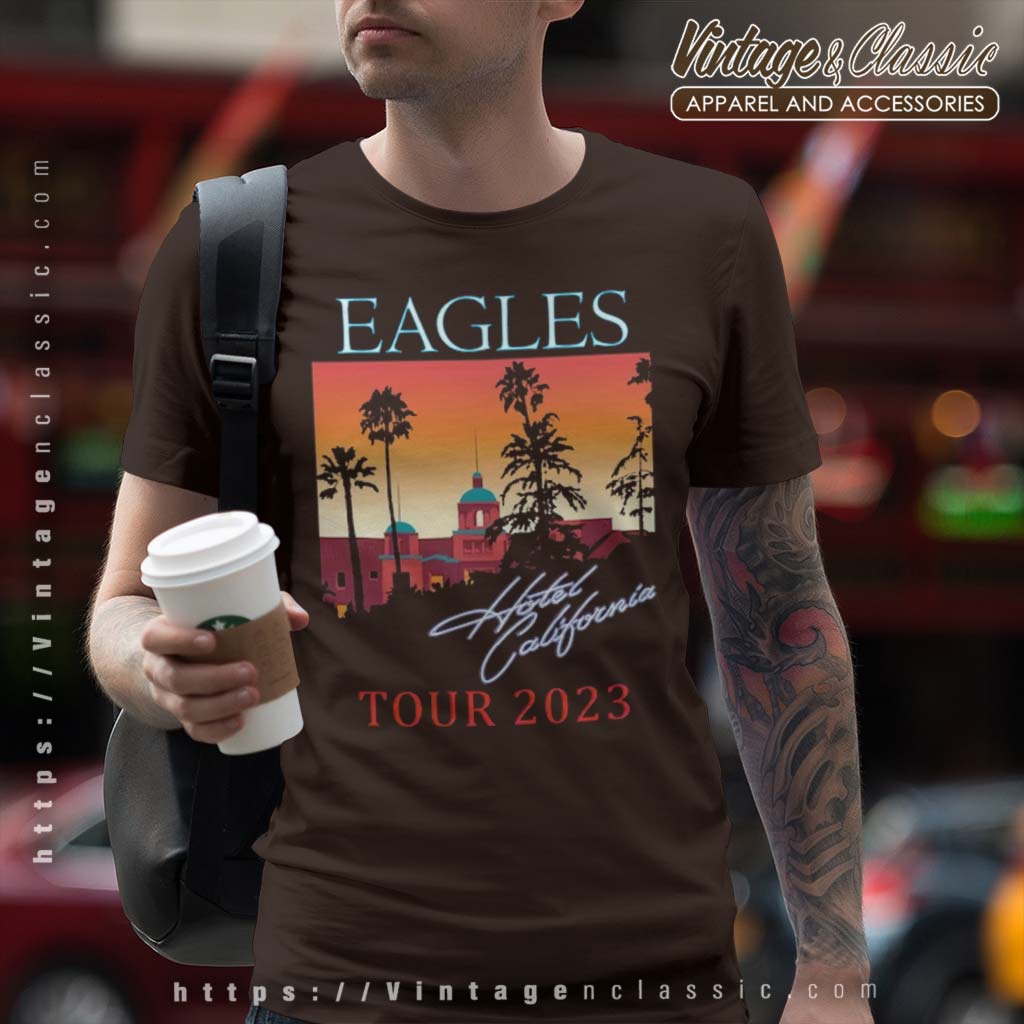 Eagles Hotel California Album Art Tribute Tee - Vintage Band Shirts