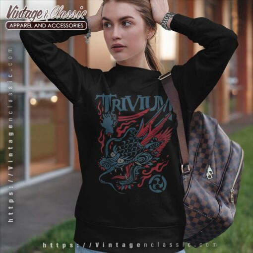 Trivium Screaming Dragon Color Shirt