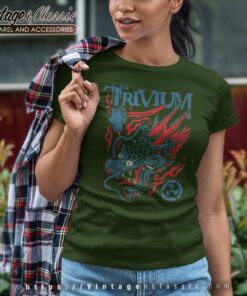 Trivium Screaming Dragon Color Women TShirt