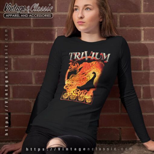Trivium Spray Stencil Dragon Shirt
