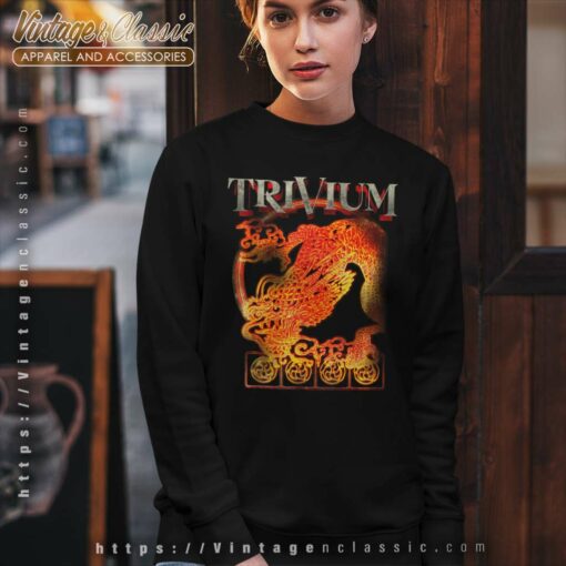 Trivium Spray Stencil Dragon Shirt