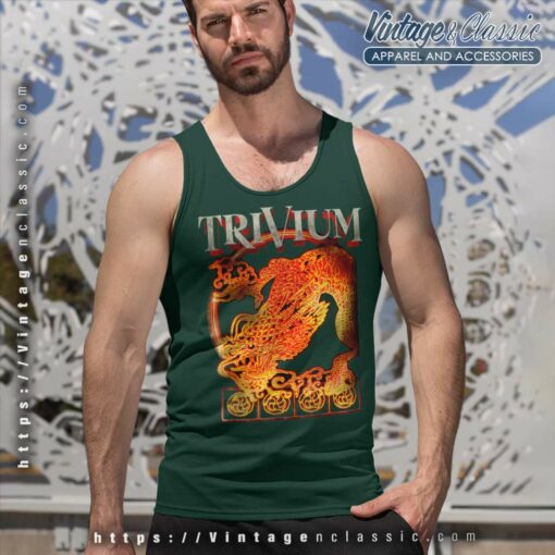 Trivium Spray Stencil Dragon Shirt