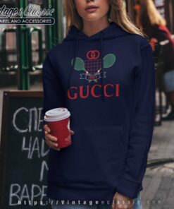 Vintage 80s Gucci Tennis Logo Hoodie