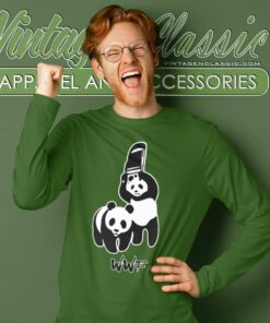 Wwf Panda Chair Shirt Wwf Panda Wrestling Long Sleeve Tee