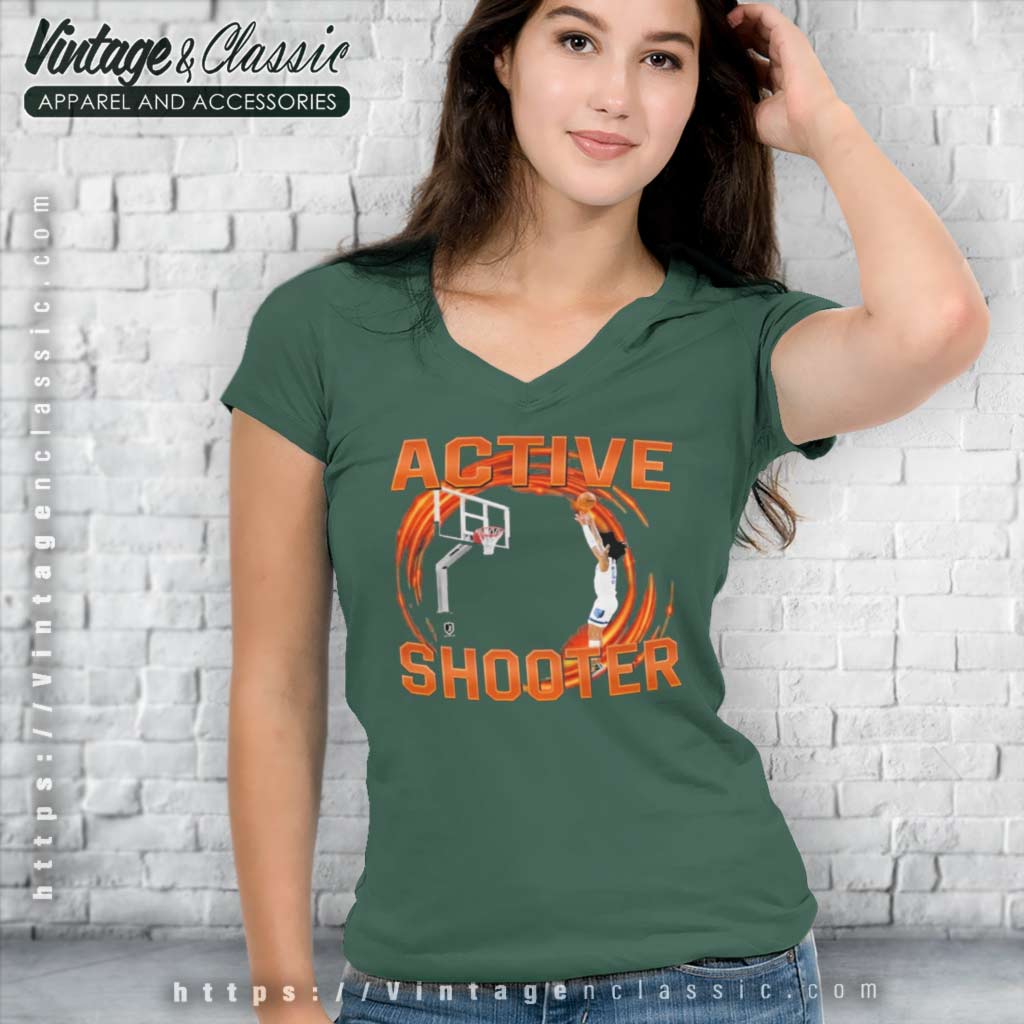 Active Shooter T-shirt Funny Basketball Gift Meme 