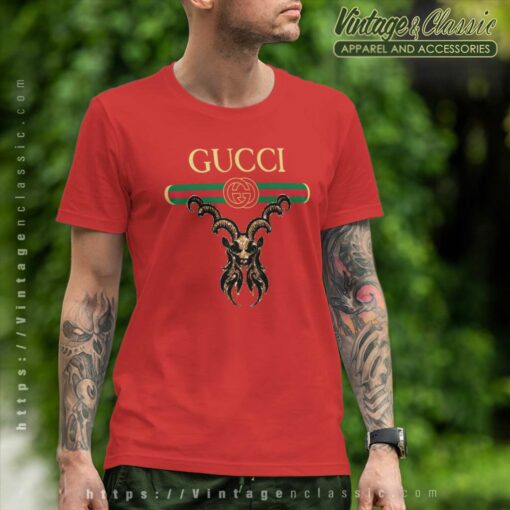 Luxury Zodiac Gucci, Zodiac Capricorn Gucci Logo Shirt