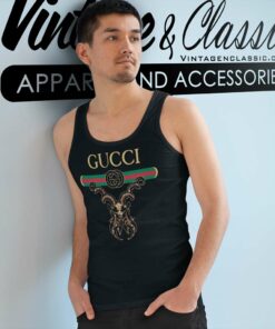 Zodiac Capricorn Gucci Logo Tank Top Racerback