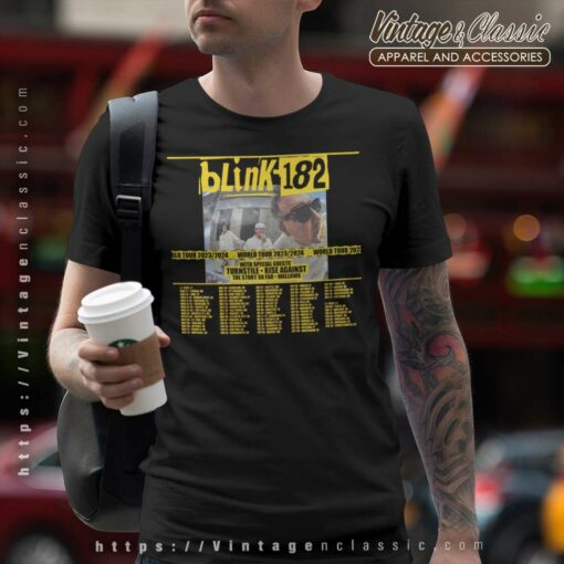 Blink 182 The World Tour 2023 Poster Shirt